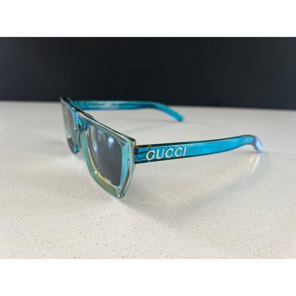 Gucci Flat Top Sunglasses Blue (GG1723S-003-51) NEW